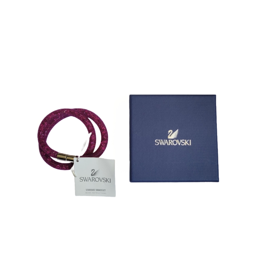 Swarovski crystal stardust bracelet fuschia